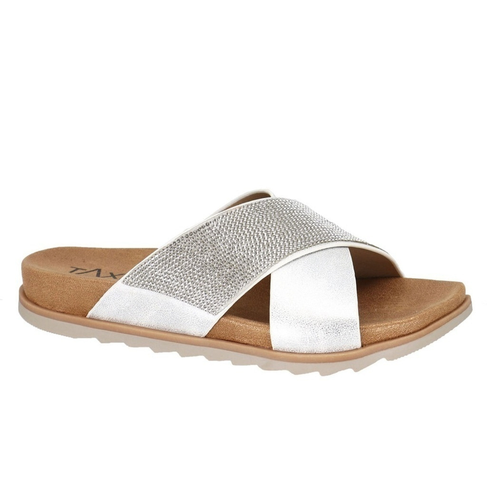 TAXI Fiona Cris Cross Slip On Sandal